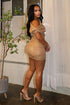 My Gosh PU Unbalanced Mini Dress